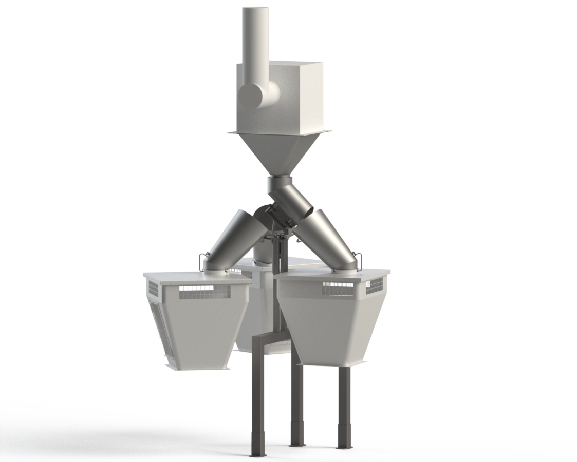 Pivoting chute